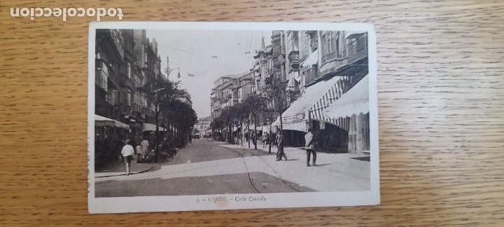 Postkarten: Antigua y rara postal Gij&oacute;n Calle corrida Asturias