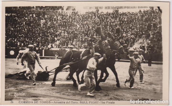 Postales: Corrida de Toros. Arrastre del Toro n&ordm; 36 - Foto 1
