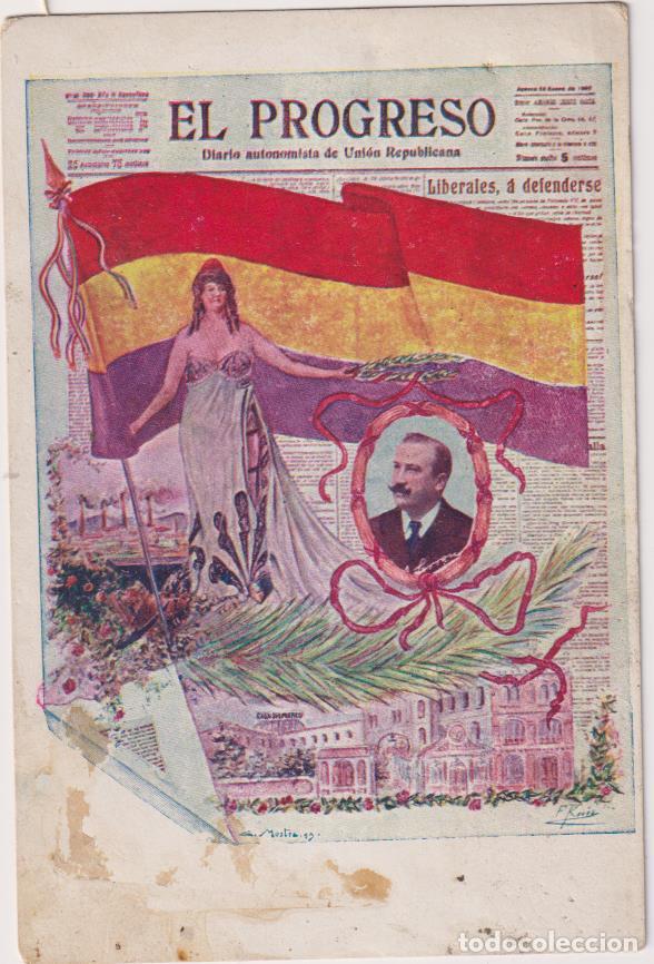 Postales: Postal. El Progreso, La Primera Rep&uacute;blica