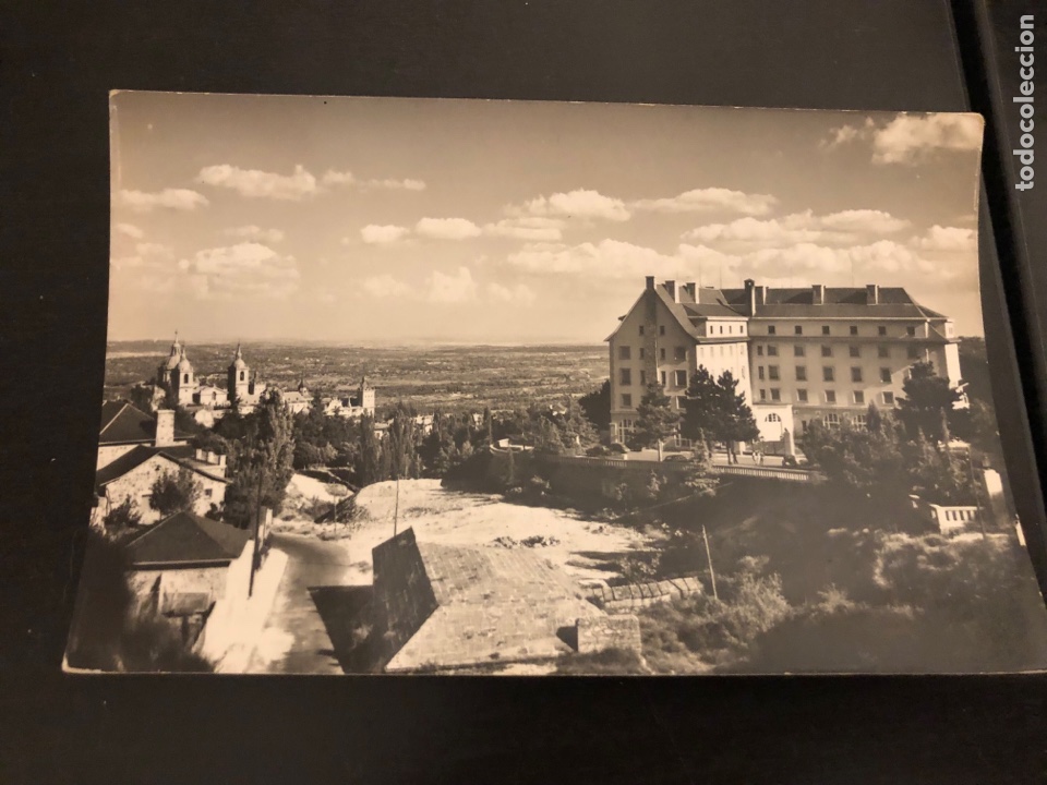 Cartes Postales: Antigua tarjeta postal blanco y negro, El Escorial (L21)
