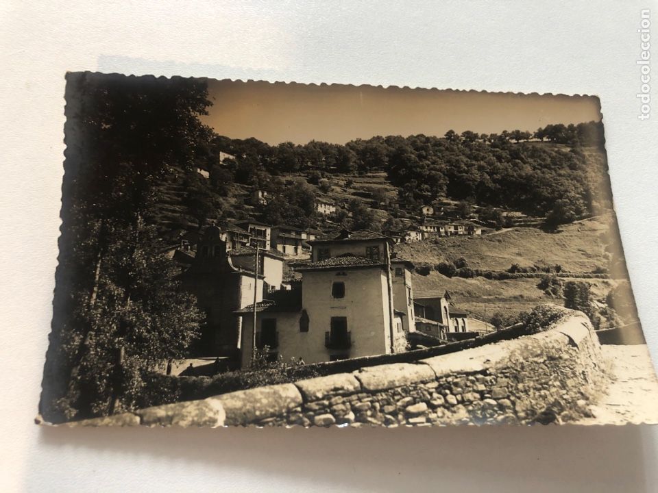 Postales: Antigua tarjeta postal blanco y negro, Cangas del Narcea, Ermita Virgen del Carmen (L21)