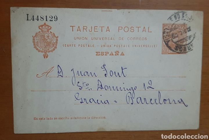Postales: TARJETA POSTAL UNI&Oacute;N UNIVERSAL DE CORREOS. 1909 - Foto 1