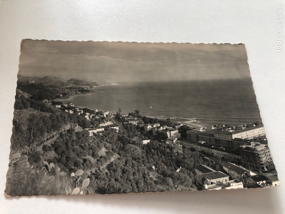 Postales: Antigua tarjeta postal blanco y negro, Malaga, Costa de la Coleta (L21)