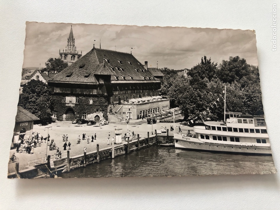 Cartes Postales: Antigua tarjeta postal blanco y negro, Konstanz am Bodensee (L21)