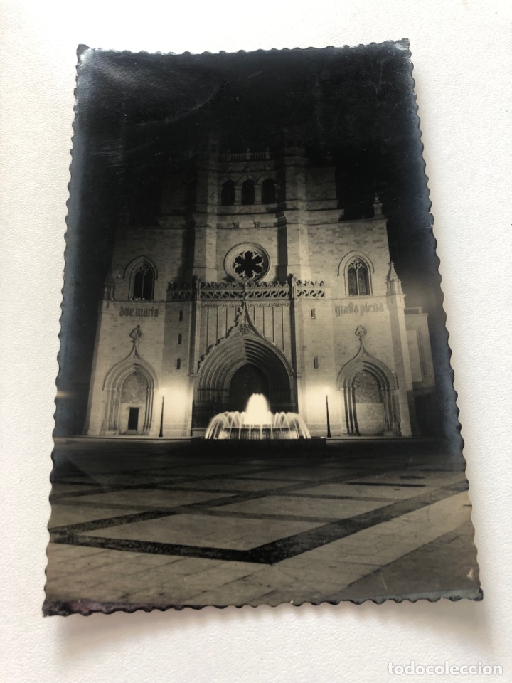 Cartes Postales: Antigua tarjeta postal blanco y negro, Castellon de la Plana, Catedral de Santa Maria (L21)