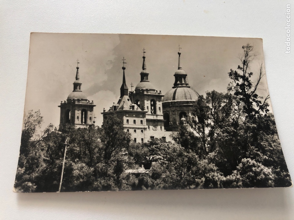 Postales: Antigua tarjeta postal blanco y negro, El Escorial (L21)