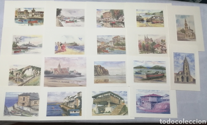 Postales: Colecci&oacute;n de 18 postales de Asturias - Foto 1