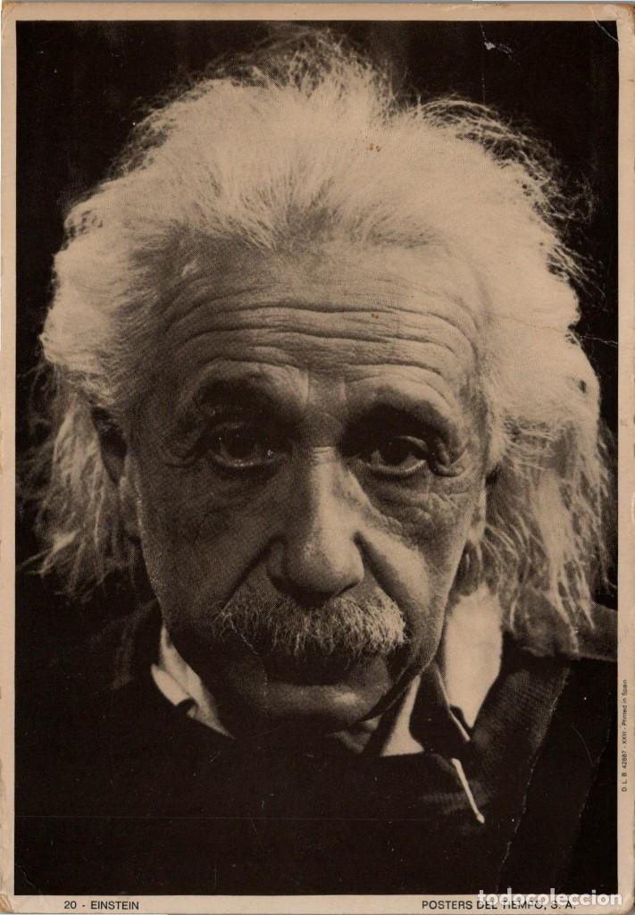 Postales: Albert Einstein - Ed. Posters del Tiempo n&ordm; 20 - 154x107mm. - Foto 1