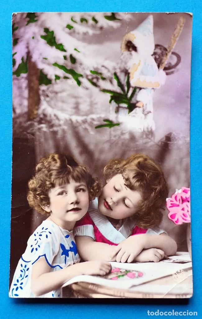 Postcards: ANTIGUA POSTAL DE NI&Ntilde;OS. ESCRITA A&Ntilde;O 1930