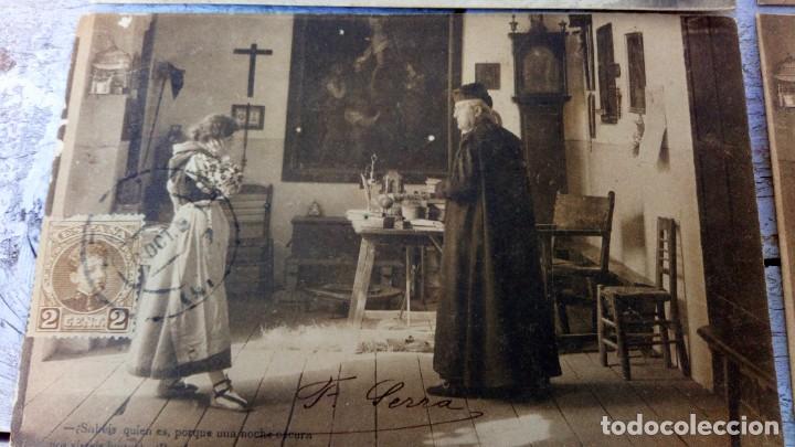 Postales: ANTIGUAS POSTALES 1908,COLECCI&Oacute;N C&Agrave;NOVAS, - Foto 4