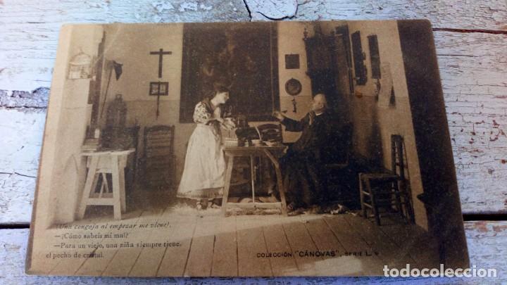 Postales: ANTIGUAS POSTALES 1904, COLECCI&Oacute;N C&Agrave;NOVAS, - Foto 2