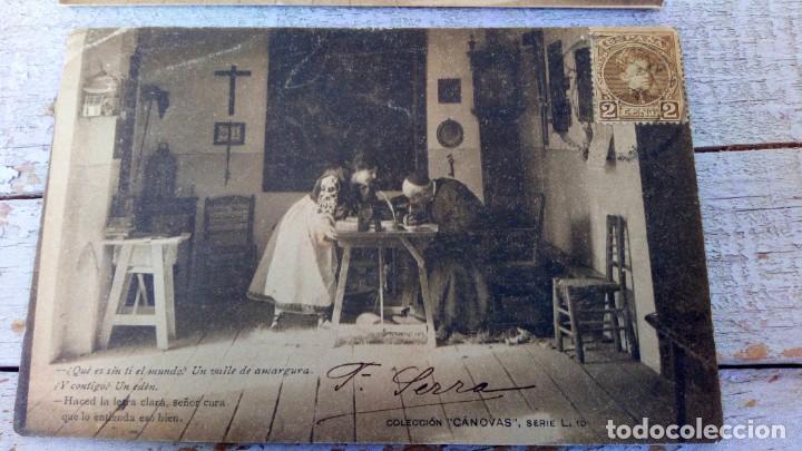 Postales: ANTIGUAS POSTALES 1904, COLECCI&Oacute;N C&Agrave;NOVAS, - Foto 3