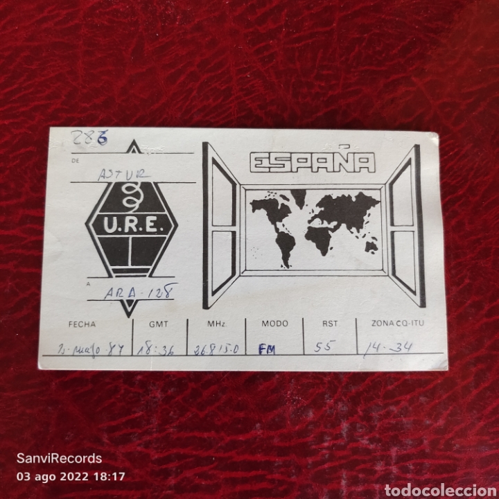 Postais: TARJETA QSL: U.R.E. ESPA&Ntilde;A
