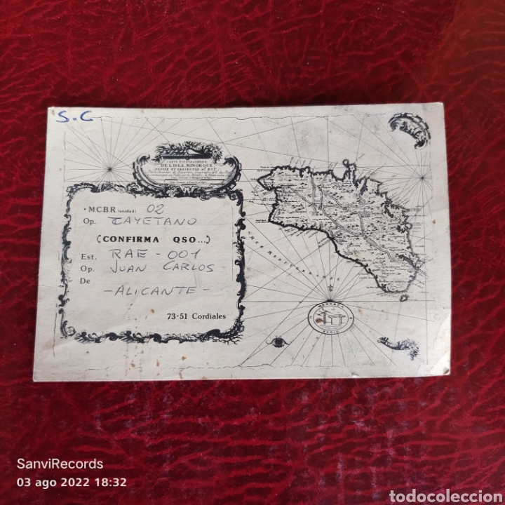 Postales: TARJETA QSL: MENORCA, BALEARES - Foto 1