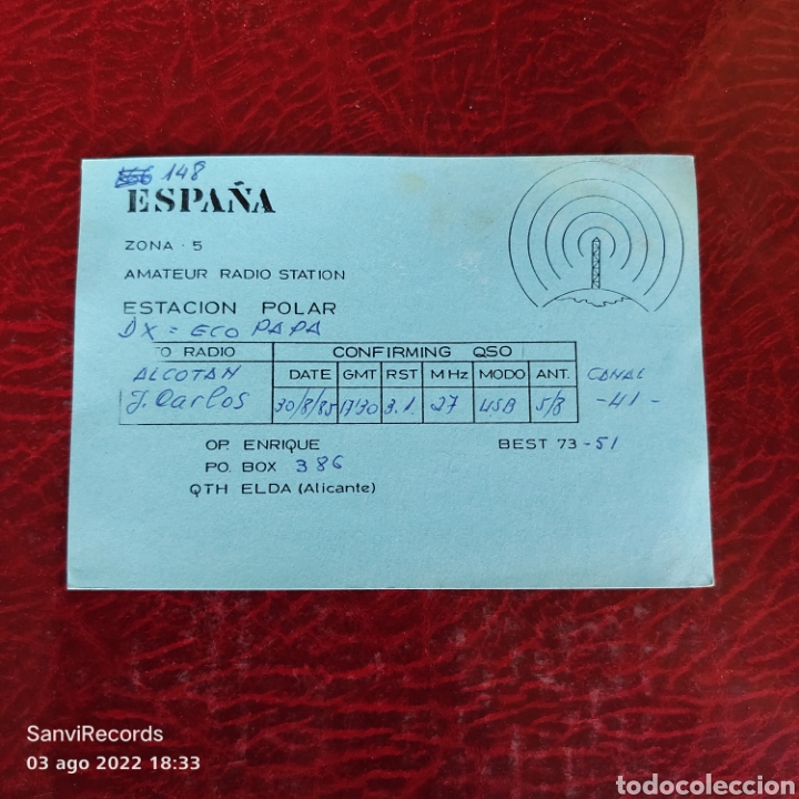 Postais: TARJETA QSL: ESPA&Ntilde;A, AMATEUR RADIO STATION, ESTACION POLAR