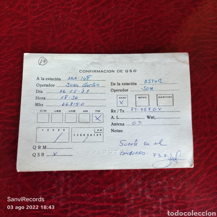 Postales: TARJETA QSL: ASTURIAS - Foto 2