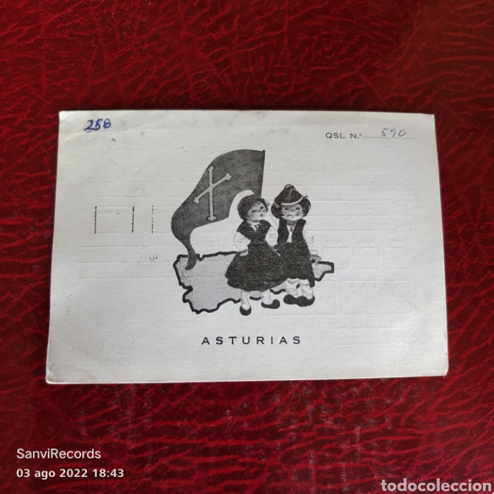 Postales: TARJETA QSL: ASTURIAS - Foto 1