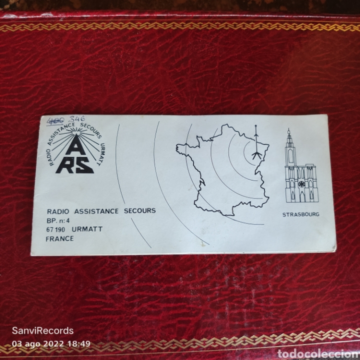Postcards: TARJETA QSL: RADIO ASSISTANCE SECOURS URMATT, STRASBOURG