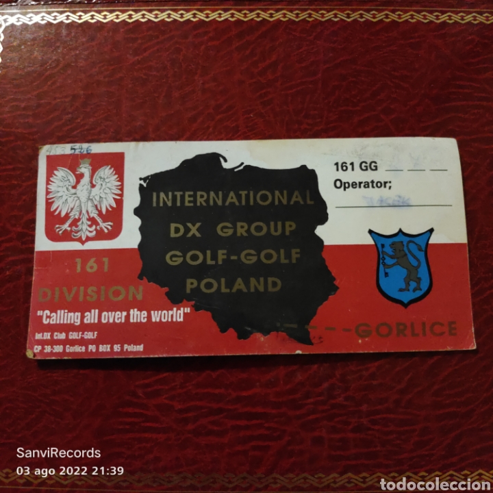 Postcards: TARJETA QSL: INTERNATIONAL DX GROUP GOLF-GOLF, POLAND