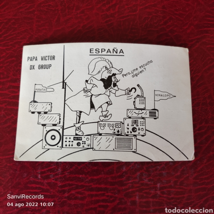Postales: TARJETA QSL: PAPA VICTOR, DX GROUP