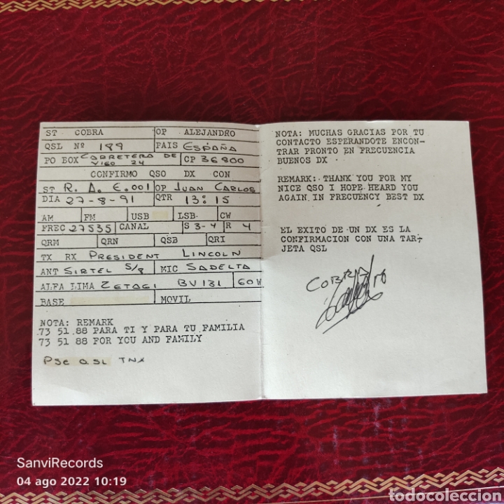 Postales: TARJETA QSL - Foto 2