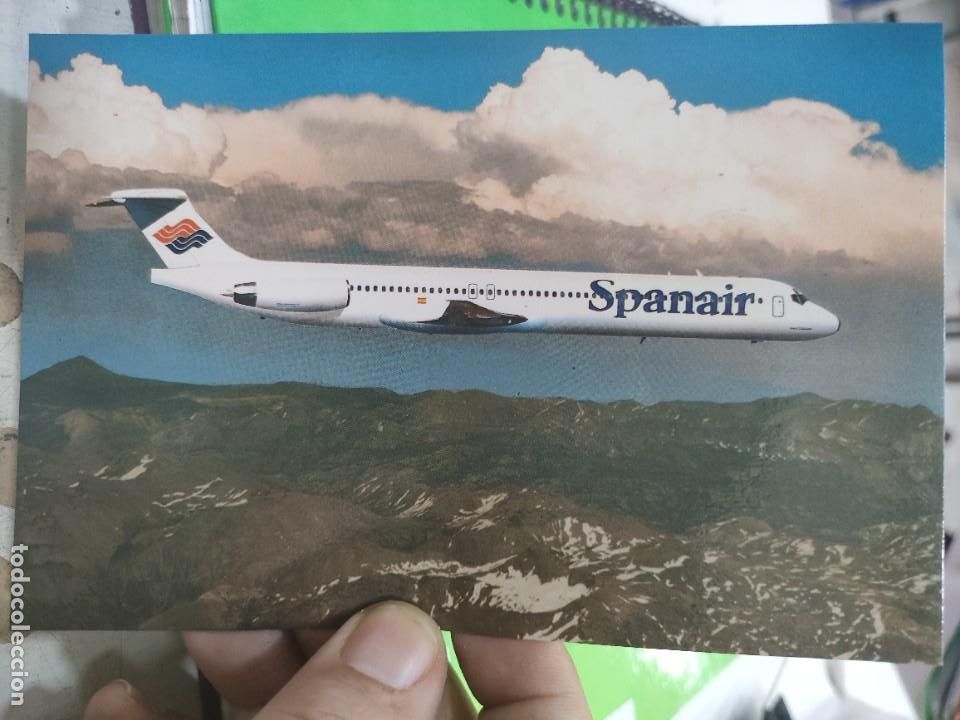 Postales: Postal SPANAIR Where The Ski no Limita MD-83 S/C