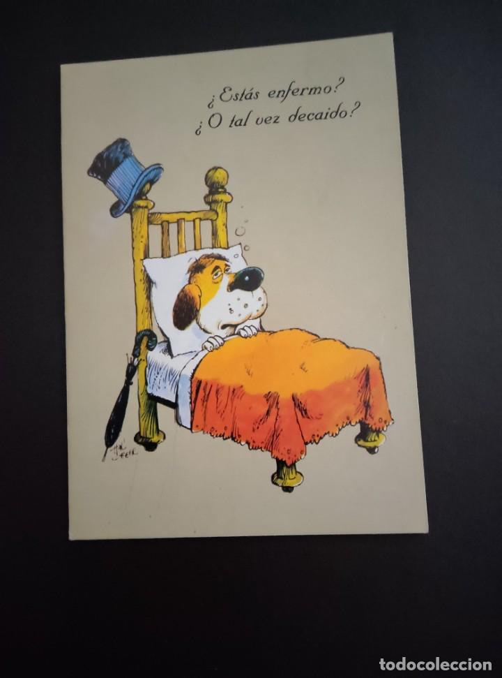 Postales: TARJETA POPY EST&Aacute;S ENFERMO? O TAL VEZ DECA&Iacute;DO? 40 EDI 533 CARTORAMA EDITARSA PERRO CAMA SOMBRERO PAR