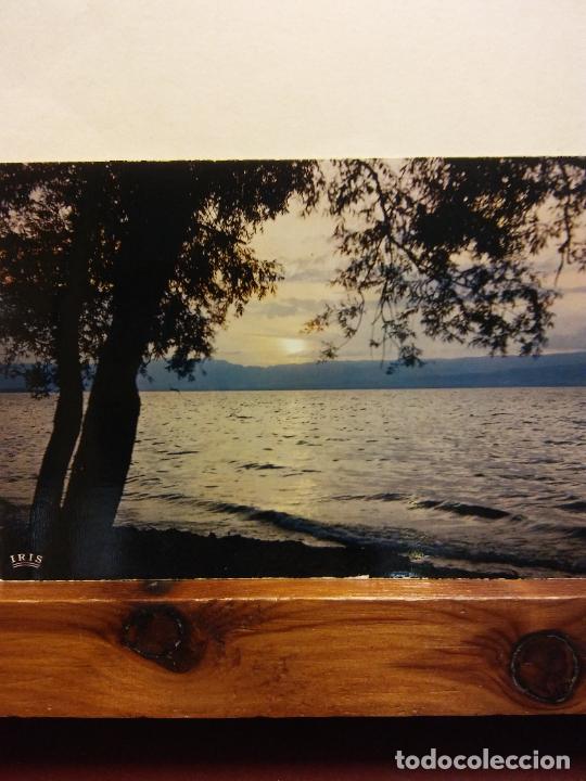 Postkarten: COUCHER DE SOLEIL SUR LE L&Eacute;MAN. BONITA POSTAL. CIRCULADA