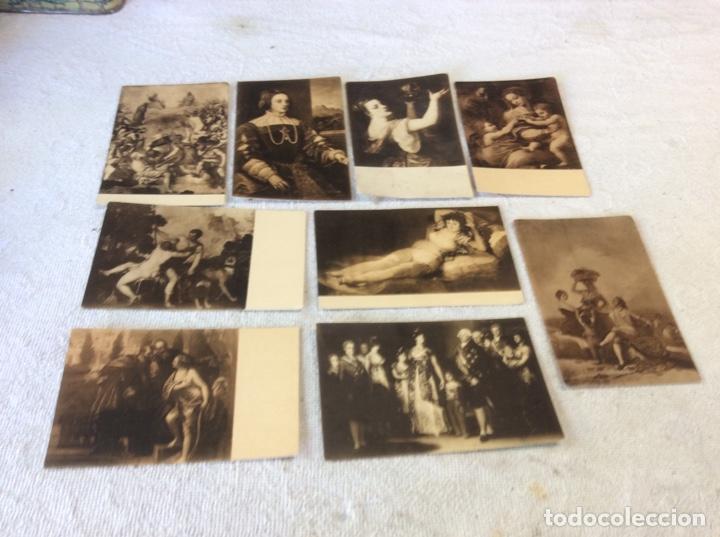 Postales: POSTALES MUSEO DEL PRADO. LOTE HAUSER Y MENET CON PUBLICIDAD.