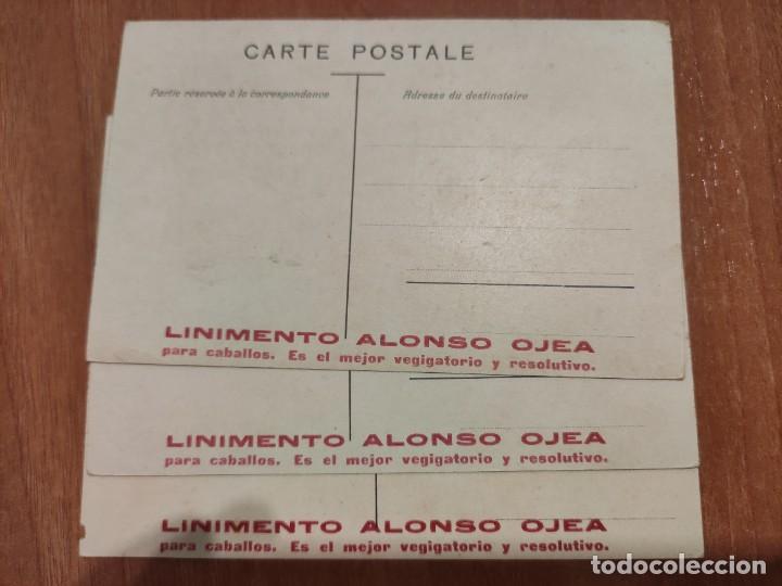 Postales: 3 antiguas postales publicitarias, linimento alonso ojea - Foto 2