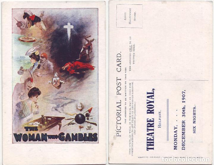 Postales: Woman Who Gambles, The (Thetre Royal, Belfast)_David Allen & Sons