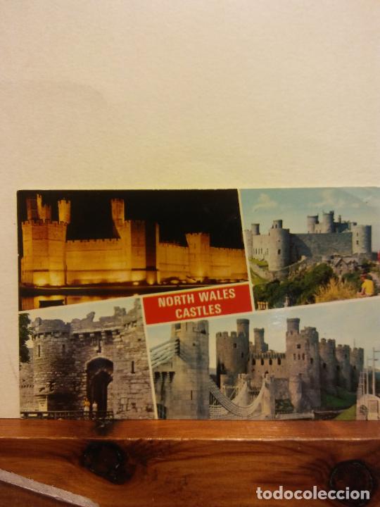 Cartoline: NORTH WALES CASTLES. BONITA POSTAL. CIRCULADA