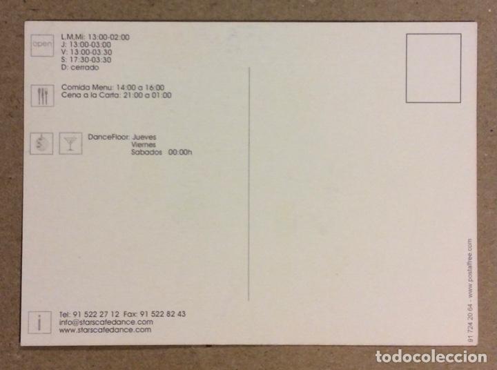 Postales: CAF&Eacute; DANCE STAR&rsquo;S (MADRID). POSTAL PUBLICITARIA. - Foto 2