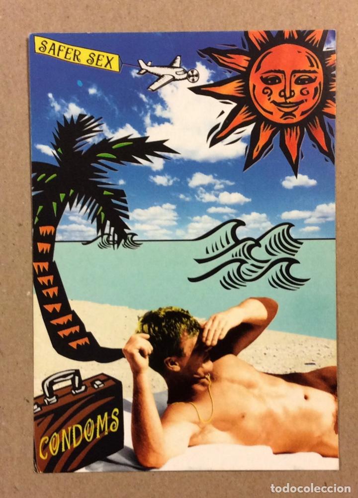 Postales: SAFER SEX ON HOLIDAY TOO. POSTAL SIN CIRCULAR CAMPA&Ntilde;A USO PRESERVATIVO.