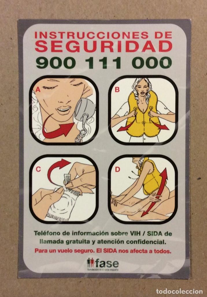 Postales: FUNDACI&Oacute;N ANTI SIDA ESPA&Ntilde;OLA.. POSTAL PUBLICITARIA CAMPA&Ntilde;A SEXO SEGURO.