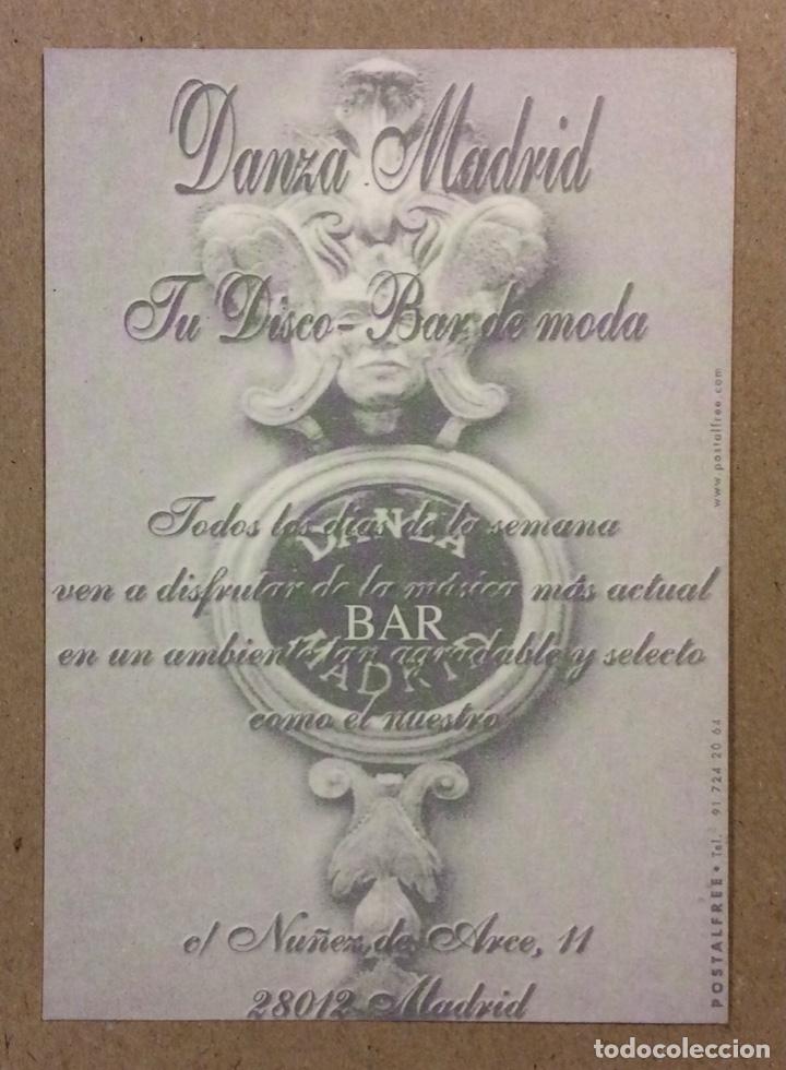Postales: DANZA MADRID DISCO-BAR (MADRID). POSTAL PROMOCIONAL. - Foto 2