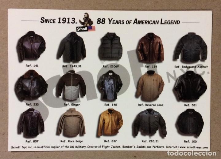 Postales: CHAQUETAS SCHOTT NYC. POSTAL PUBLICITARIA. - Foto 1