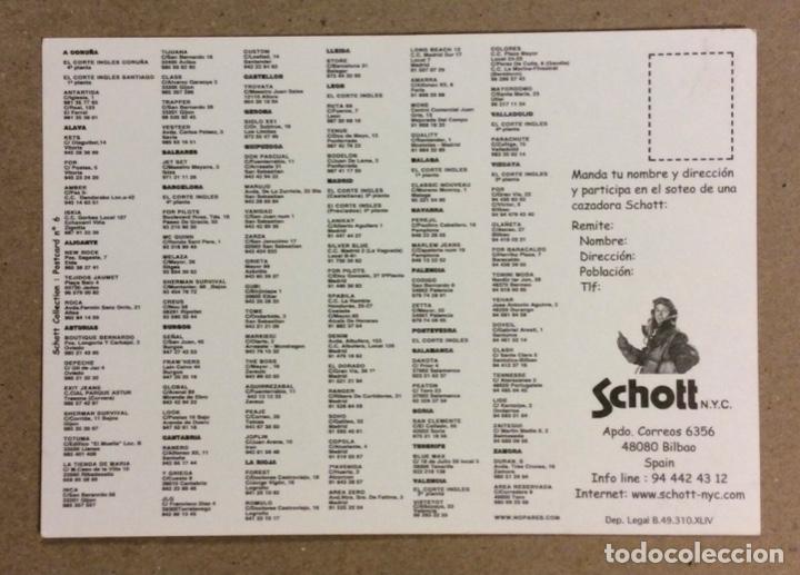 Postales: CHAQUETAS SCHOTT NYC. POSTAL PUBLICITARIA. - Foto 2