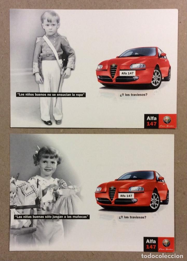 Postkarten: ALFA ROMEO 147. 2 POSTALES PUBLICITARIAS SIN CIRCUKAR..