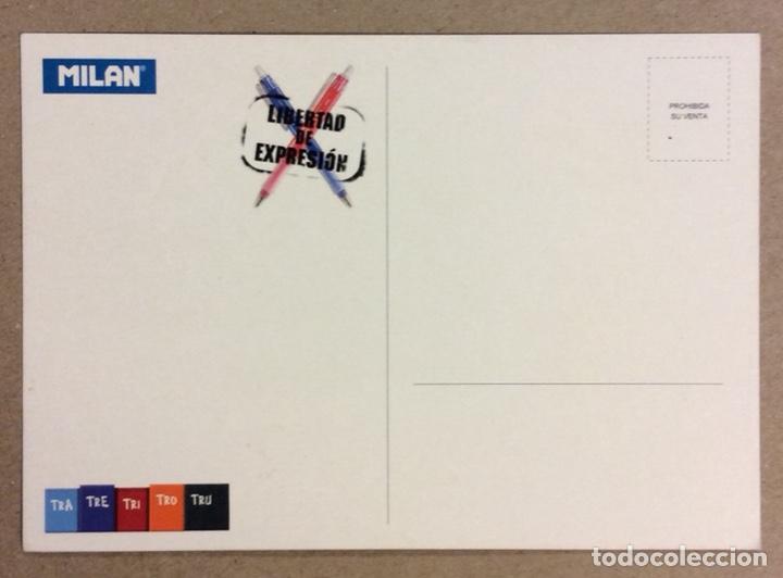 Postales: MILAN, GOMAS DE BORRAR. POSTAL PROMOCIONAL SIN CIRCULAR. - Foto 2