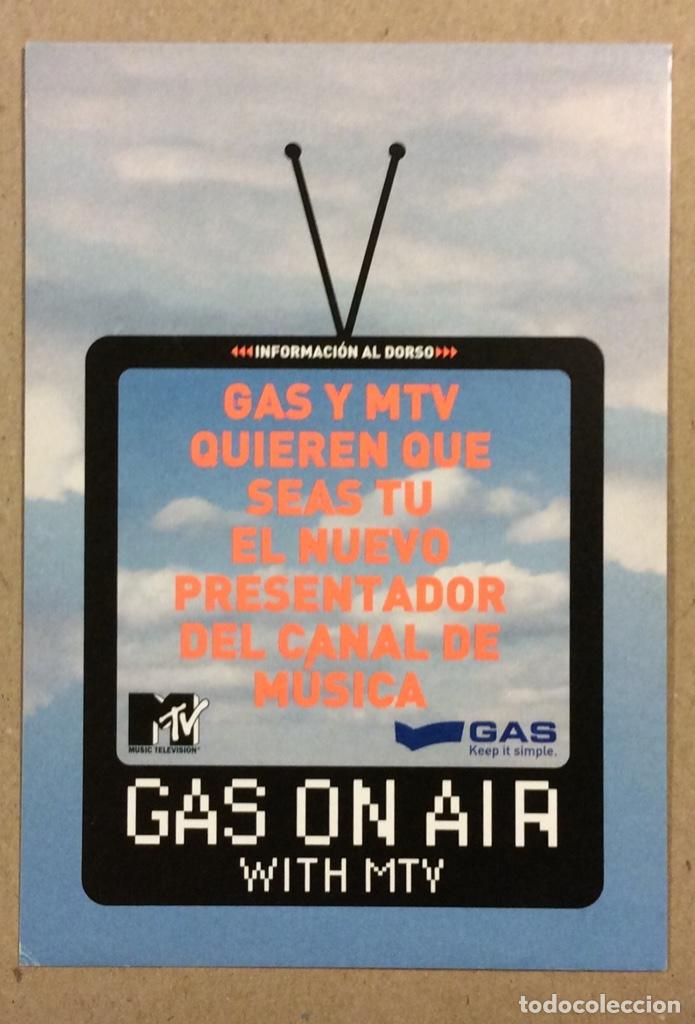 Postais: GAS Y MTV. POSTAL PUBLICITARIA