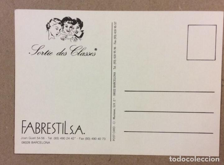Postales: SORTIE DES CLASSES (BARCELONA). POSTAL PUBLICITARIA SIN CIRCULAR. - Foto 2