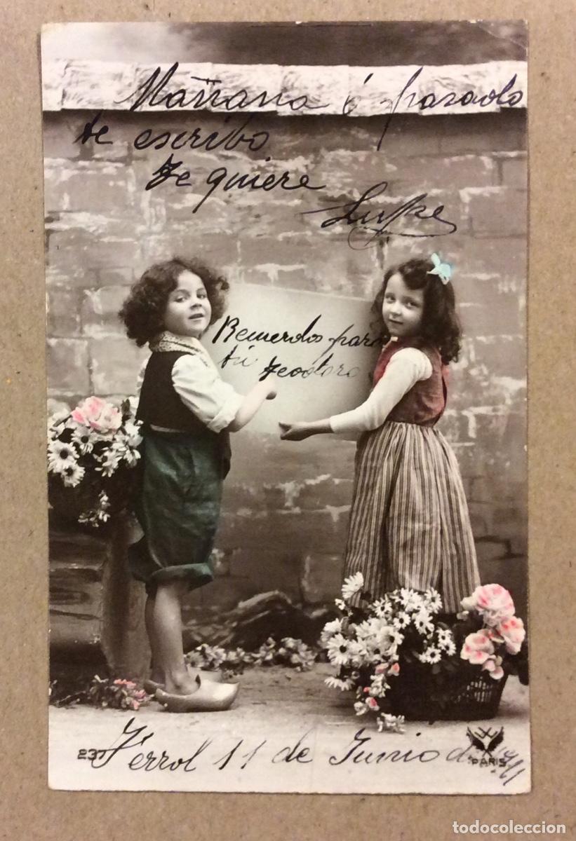 Cartes Postales: ANTIGUA TARJETA POSTAL COLOREADA CIRCULADA EN 1911.
