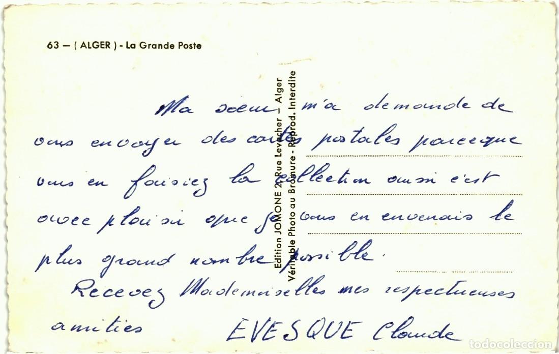 Postales: TARJETA POSTAL - ALGER ( LA GRANDE POSTE ) 63 - (2427) - Foto 2