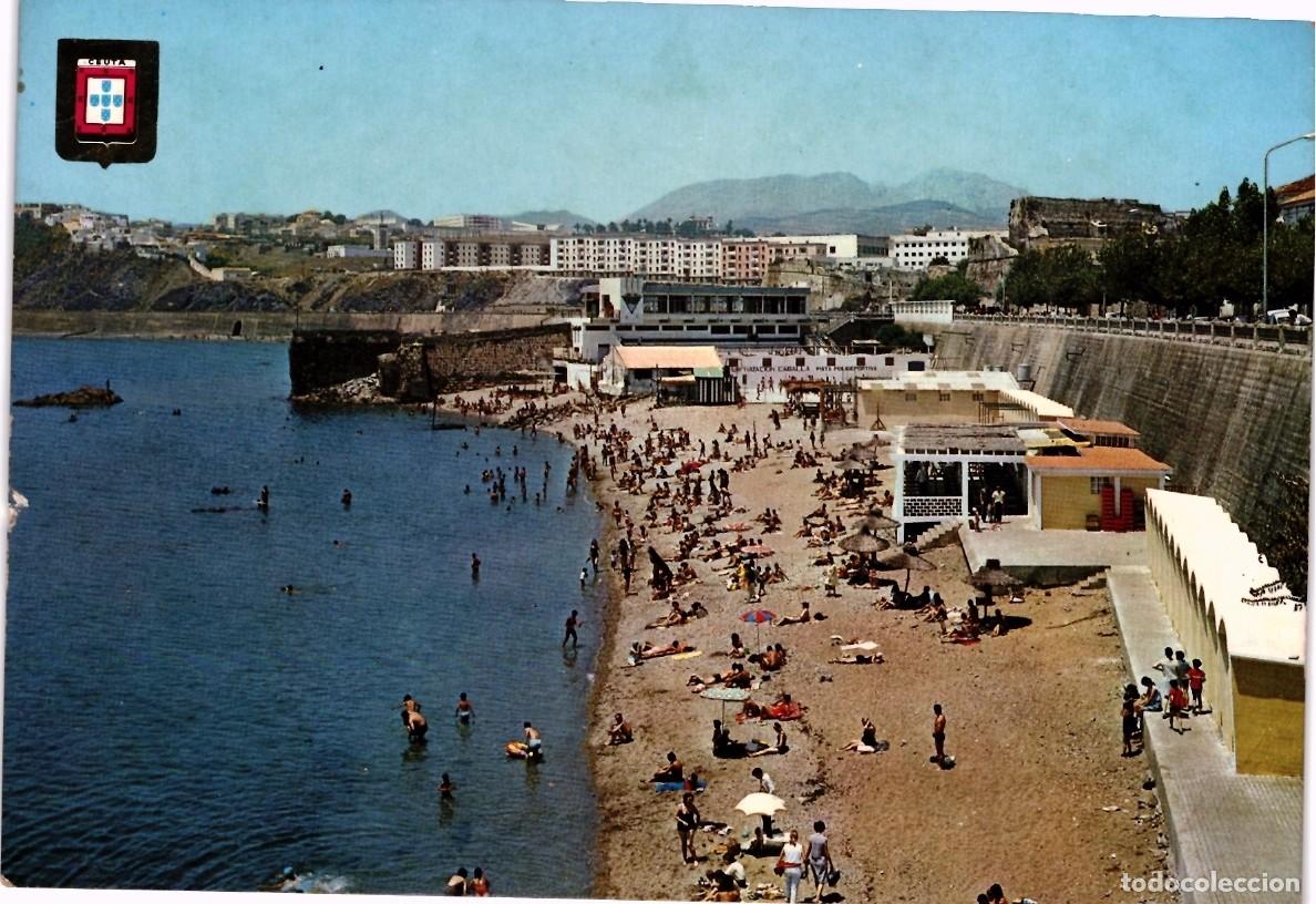 Postales: TARJETA POSTAL - PLAYA DE LA RIVERA (CEUTA) - Foto 1