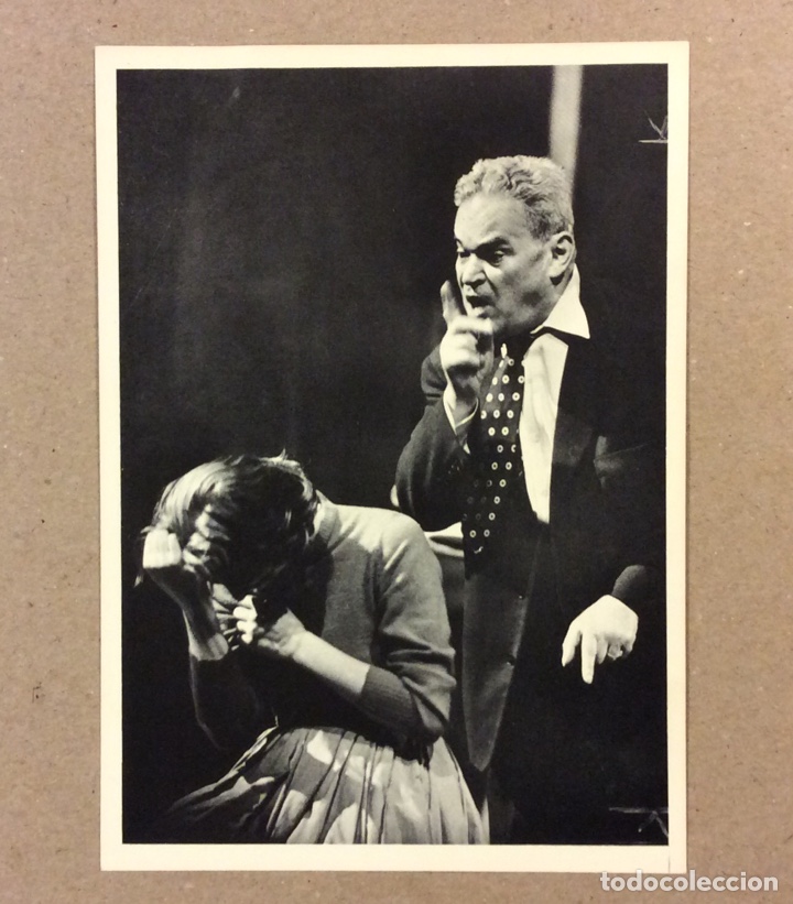 Postais: FRITZ KORTNER & JOANA MARIA GORVIN INTERPRETANDO HAMLET EN 1957. POSTAL SIN CIRCULAR