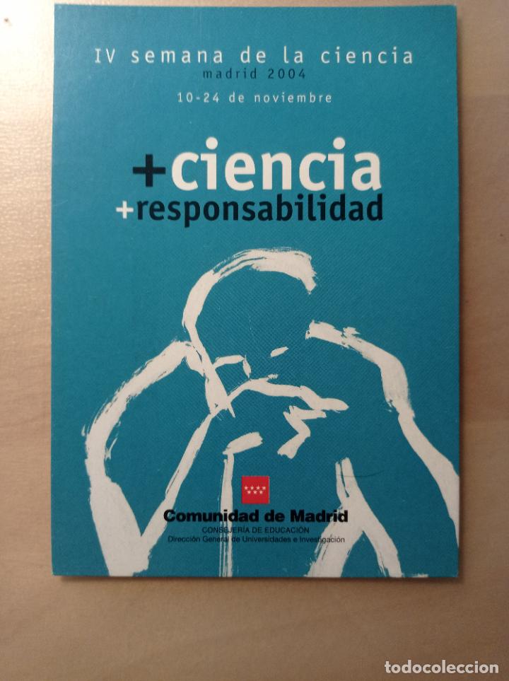 Postales: TARJETA POSTAL SEMANA DE LA CIENCIA 2004 MADRID - Foto 1
