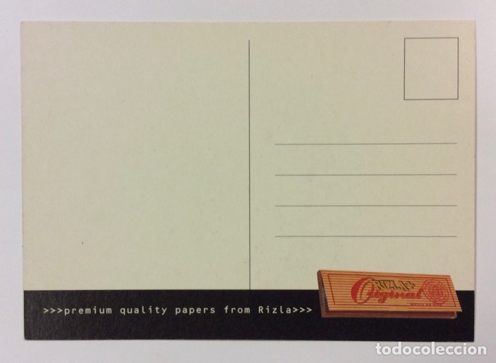 Postales: RIZLA +. POSTAL PUBLICITARIA SIN CIRCULAR PAPEL DE FUMAR. - Foto 2