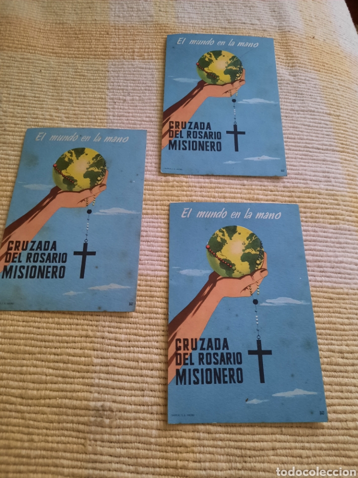 Postales: 3 POSTALES DE CRUZADA DEL ROSARIO MISIONERO