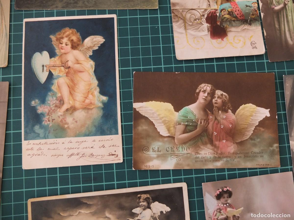 Postales: Lote de 12 postales tema &aacute;ngeles - Foto 5